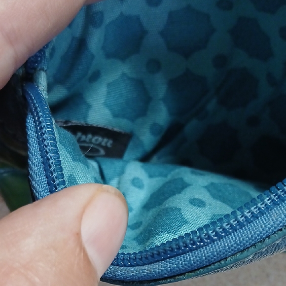 Brighton Blue and Green Quilted Cosmetic Case - Picture 2 of 5